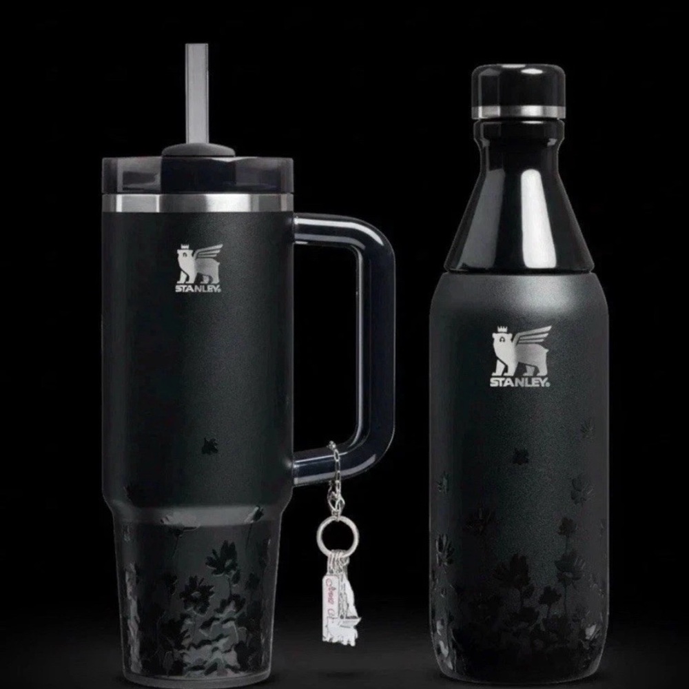 Stanley Midnight Black 🖤 X 913 JENNIE BLACKPINK 30 oz Cup 12 oz Quencher Luxe 🖤